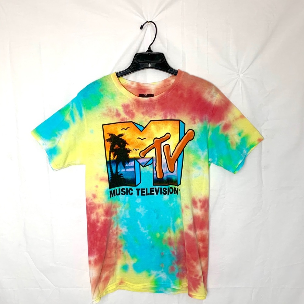Vintage MTV Rainbow Tie Dye Tshirt